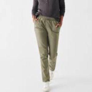 XL Olive lantern pants, tapered hem by Indigo Rein *W146 Indigo Rein